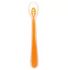 Набор детской посуды Baby Team Ложечка силиконовая (6107_оранжевый)