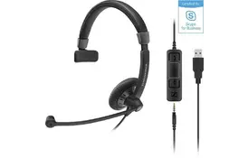 Навушники Sennheiser SC 45 USB/3.5mm MS Mono (507083) - Фото