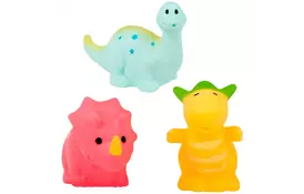 Игрушка для ванной BeBeLino Динозаврики (красный трицератопс) (58128-1) - Фото