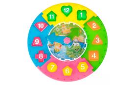 Розвиваюча іграшка BeBeLino Годинники-пазл з лабіринтом і сортером (58023) - Фото