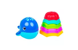Игрушка для ванной BeBeLino Набор для ванны с фонтанчиками и леечками (синий кит) (58114-2) - Фото