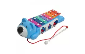 Розвиваюча іграшка BeBeLino Ксилофон-сортер на колесах (58021-2) - Фото