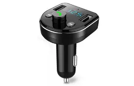 FM модулятор Jellico CM-1 Bluetooth MP3 2USB 3.1а Black (RL058183) - Фото