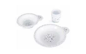 Набір дитячого посуду Baby Team тарілка дрібна, тарілка глибока, чашка (6093) - Фото