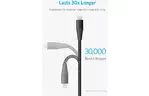 Дата кабель USB 2.0 AM to Lightning 1.8m Powerline+ II Black Anker (A8453H11)