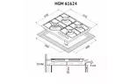 Варочная поверхность PERFELLI HGM 61624 BL