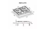 Варочная поверхность PERFELLI HGM 61494 BL