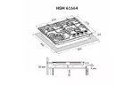 Варочная поверхность PERFELLI HGM 61664 BL