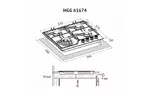 Варочная поверхность PERFELLI HGG 61674 BL