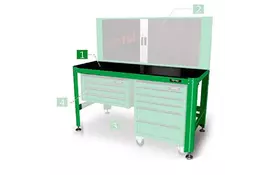 Верстак TOPTUL слесарный 1560*710*827 мм (TAAA1607) - Фото