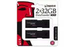 USB флеш накопитель Kingston 2x32GB DataTraveler 100 G3 USB 3.1 (DT100G3/32GB-2P)