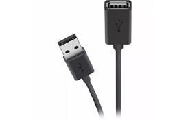 Дата кабель USB 2.0 AM/AF Extension cable 4.8m black Belkin (F3U153BT4.8M) - Фото