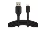 Дата кабель USB 2.0 AM to Lightning 0.15m black Belkin (CAA002BT0MBK)