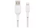 Дата кабель USB 2.0 AM to Lightning 0.15m white Belkin (CAA002BT0MWH)