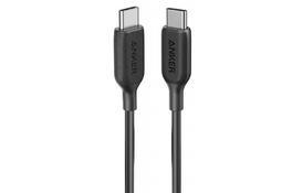 Дата кабель USB Type-C to Type-C 0.9m Powerline III Black Anker (A8852H11) - Фото