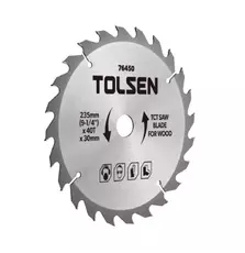 Диск Tolsen пильный с ТВС напайками по дереву 254х60Т*30мм (76461)
