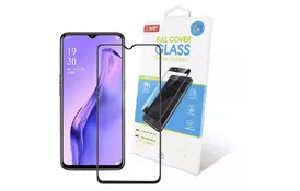 Стекло защитное GLOBAL Full Glue Oppo A31 black (1283126503238) - Фото