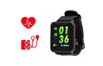 Фитнес браслет ATRIX Pro Health A2050 IPS Oximeter Pulse and AD black (fbapha2050b)