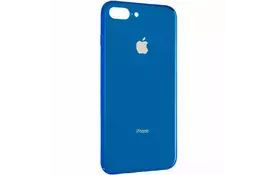 Чохол для моб. телефону Gelius Metal Glass Case for iPhone 7/8 Blue (00000077012) - Фото