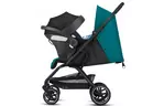 Коляска Cybex Eezy S + 2 BLK River Blue turquoise (с бампером) (520001709)