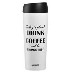 Термокружка Ardesto Coffee Time Awesome 450 мл Beige (AR2645DMW)