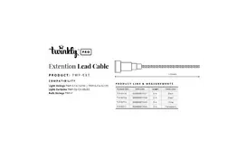 Гирлянда Twinkly PRO Удлинитель кабеля Pro AWG22 PVC кабель, 5м, чорний (TWP-EXT-B) - Фото