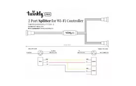 Гирлянда Twinkly PRO Сплиттер-разветвитель Pro, IP65, черный (TWPRO400SPLITTER-2) - Фото