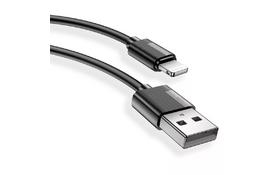 Дата кабель USB 2.0 AM to Lightning 2.0m Nets Black T-PHOX (T-L801(2) black) - Фото