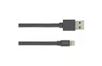 Дата кабель USB 2.0 AM to Lightning 1.0m MFI flat Dark gray CANYON (CNS-MFIC2DG)