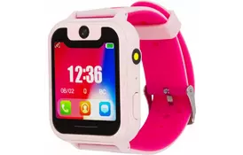 Смарт-часы Discovery iQ4500 Camera LED Light (pink) Детские смарт часы-телефон с (iQ4500 pink) - Фото