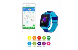 Смарт-часы Discovery iQ4900 Camera LED Light Blue Детские смарт часы-телефон трек (iQ4900 Blue) - Фото