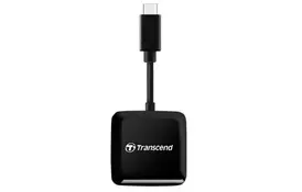 Считыватель флеш-карт Transcend USB 3.2 Gen 1 Type-C SD/microSD Black (TS-RDC3) - Фото