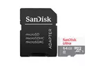 Карта памяти SANDISK 64GB microSD class 10 Ultra Light (SDSQUNR-064G-GN3MA)