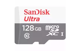 Карта памяти SANDISK 128GB microSD class 10 Ultra Light (SDSQUNR-128G-GN6MN) - Фото
