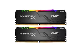 Модуль пам'яті для комп'ютера DDR4 64GB (2x32GB) 3600 MHz HyperX Fury RGB Black Kingston (HX436C18FB3AK2/64) - Фото