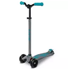 Скутер Micro Maxi Deluxe PRO Grey/Aqua (MMD088)