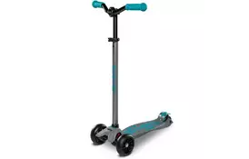 Скутер Micro Maxi Deluxe PRO Grey/Aqua (MMD088) - Фото