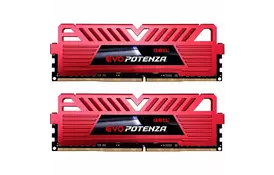 Модуль пам'яті для комп'ютера DDR4 32GB (2x16GB) 3200 MHz EVO POTENZA RED GEIL (GPR432GB3200C16BDC) - Фото