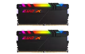 Модуль пам'яті для комп'ютера DDR4 32GB (2x16GB) 3200 MHz EVO X II Black GEIL (GEXSB432GB3200C16BDC) - Фото