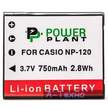 Аккумулятор к фото/видео PowerPlant Casio NP-120 (DV00DV1312)