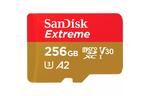Карта памяти SANDISK 256GB microSD class 10 UHS-I U3 V30 A2 Extreme Mobile Gaming (SDSQXA1-256G-GN6GN)