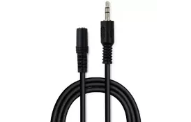 Кабель мультимедийный Jack 3.5mm M/F 1.8 m Vinga (VCPDCJ35MF1.8BK) - Фото