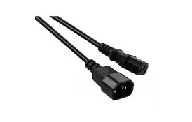 Кабель живлення C13 to C14 3.0m Vinga (VCPP5C13143BK) - Фото