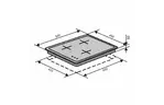 Варочная поверхность VENTOLUX HG430-G1G CEST (BK)