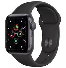 Смарт-часы Apple Watch SE GPS, 40mm Space Gray Aluminium Case with Black Spor (MYDP2UL/A)