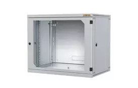 Шафа настінна Conteg 9U глибина 600, RAL7035 (RUN-09-60/60-TH) - Фото
