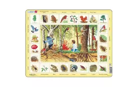 Пазл Larsen рамка-вкладыш В лесу серия МАКСИ (NA4-UA) - Фото