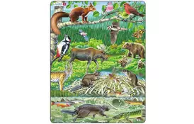 Пазл Larsen рамка-вкладыш Макси Животный мир Севера (FH15) - Фото