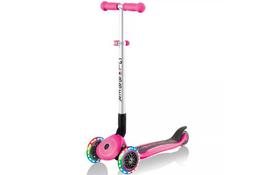 Скутер Globber Primo foldable lights рожевий з підсвічуванням (432-110-2) - Фото