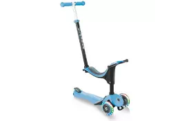 Скутер Globber Go up sporty plus lights 5 в 1 голубой с подсветкой (642-101) - Фото
